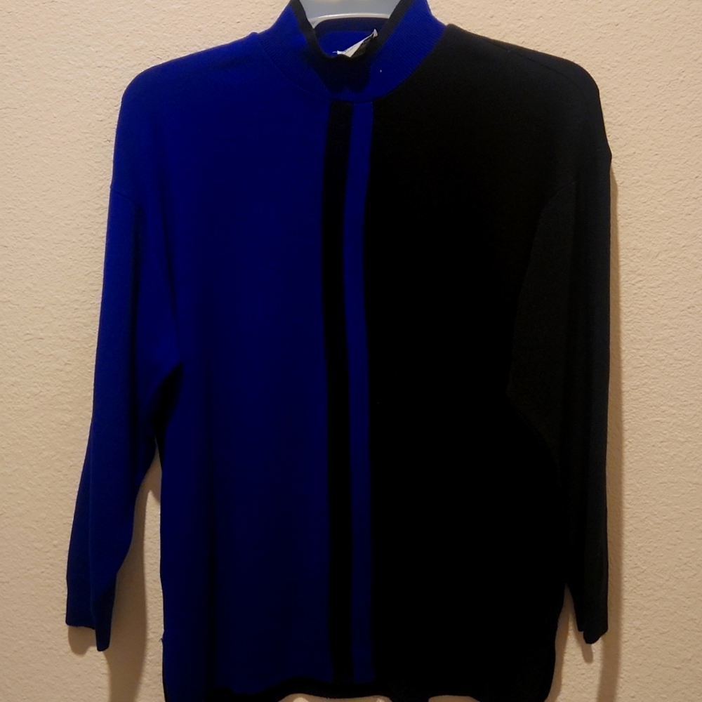 Purple and black sweater